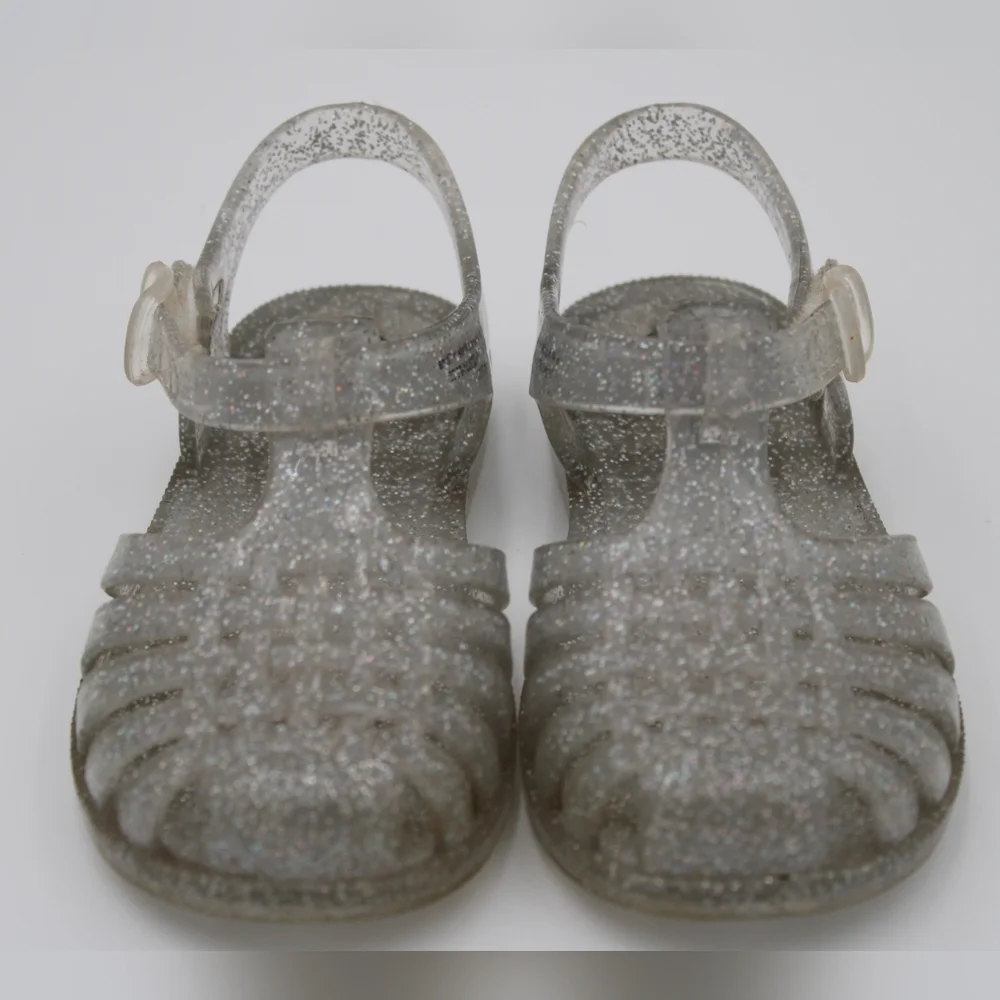 Cat & Jack Toddler Girls Glitter Jelly Sandals Size 9